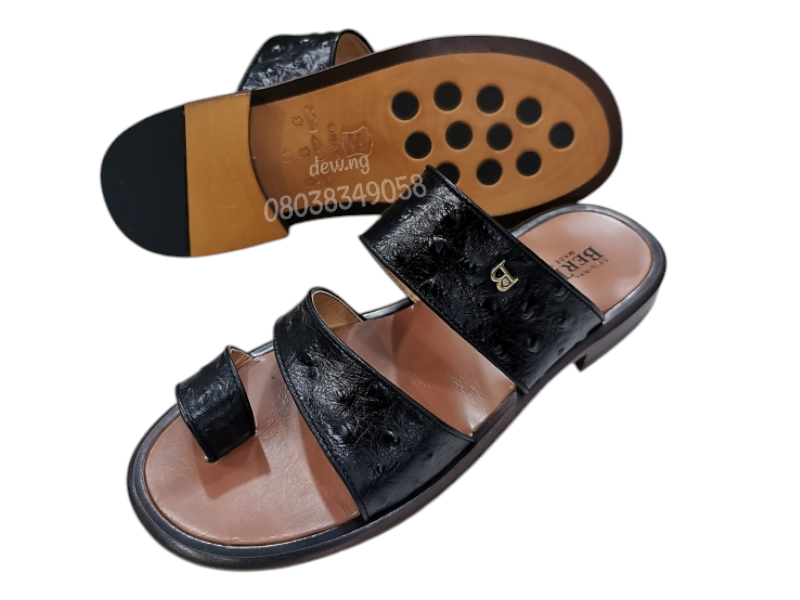 Original Italian Black Colour Bertozzi Pam Slippers